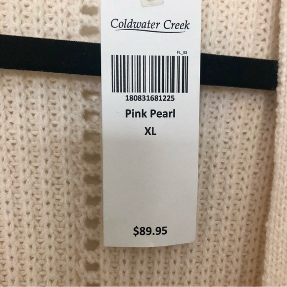 Coldwater Creek Pink Open Cardigan - Picture 5 of 6